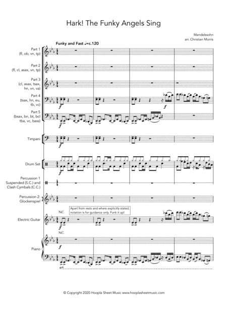 Hark! The Funky Angels Sing (Hark the Herald) (arr. Christian Morris)