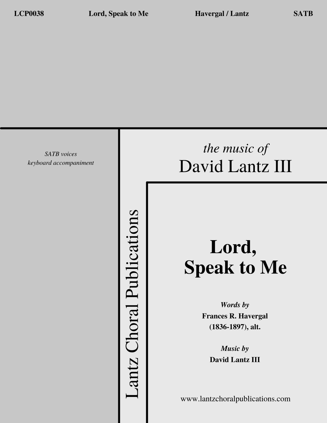 Lord, Speak to Me (arr. David Lantz III)