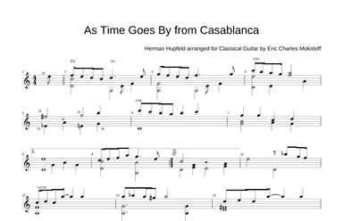 As Time Goes By (arr. Eric Charles Mokotoff)