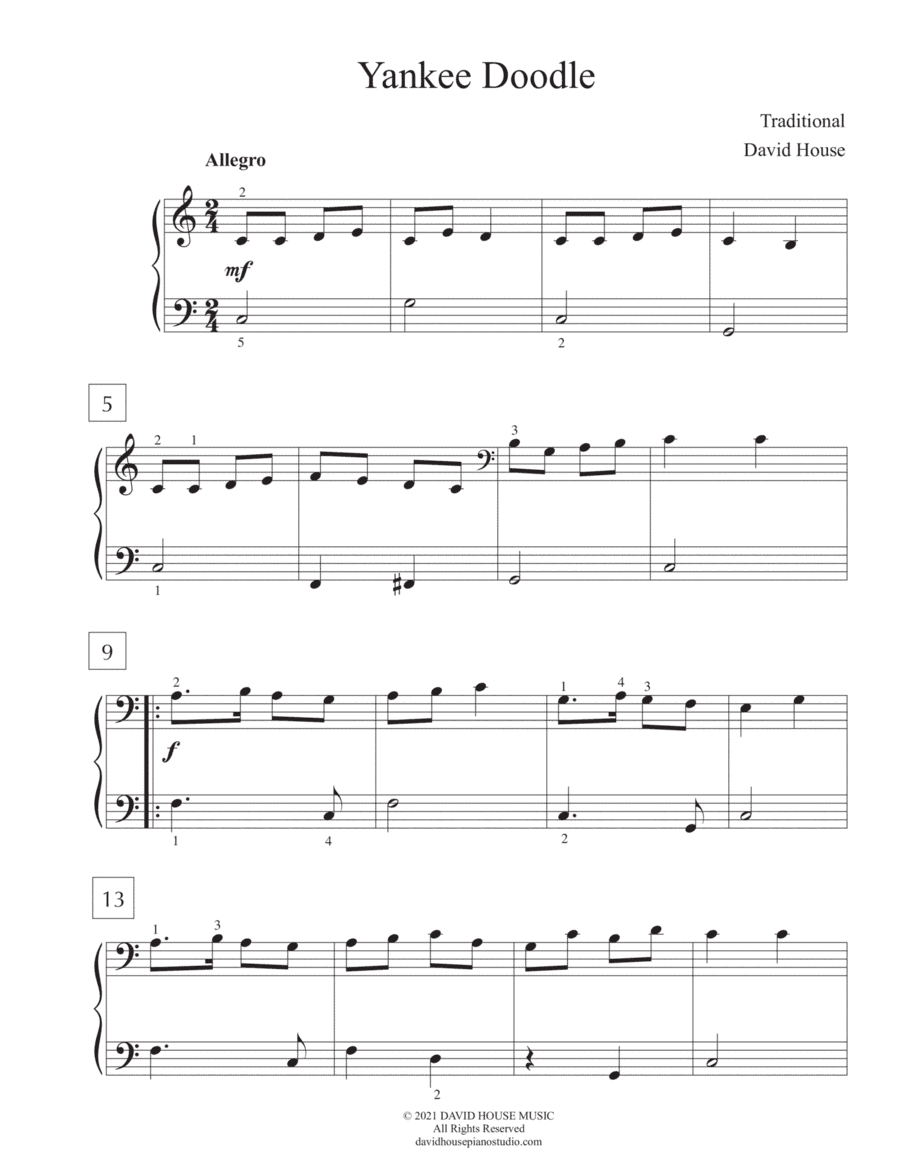 Yankee Doodle (arr. David House)