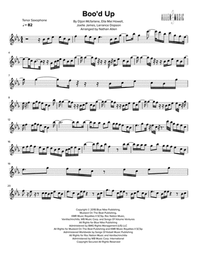 Boo'd Up (arr. Nathan Allen)