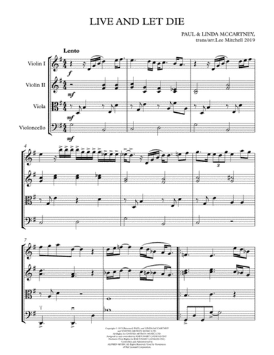 Live And Let Die (arr. Lee Mitchell)