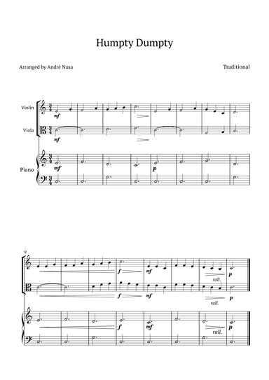 Humpty Dumpty (arr. André Nusa)