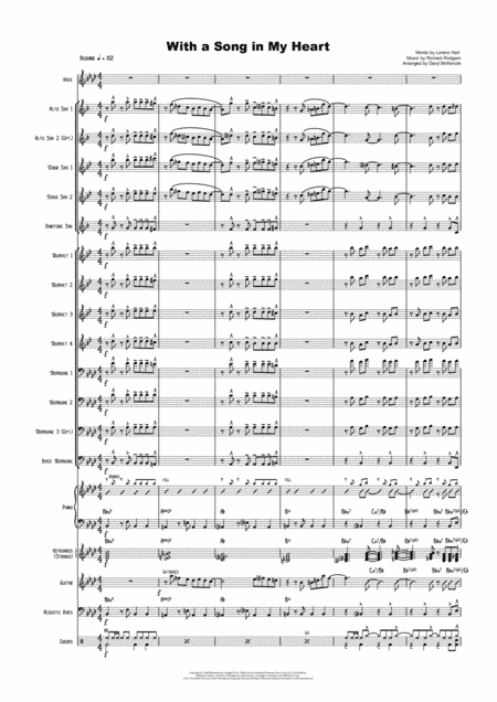 With A Song In My Heart (arr. Daryl McKenzie)