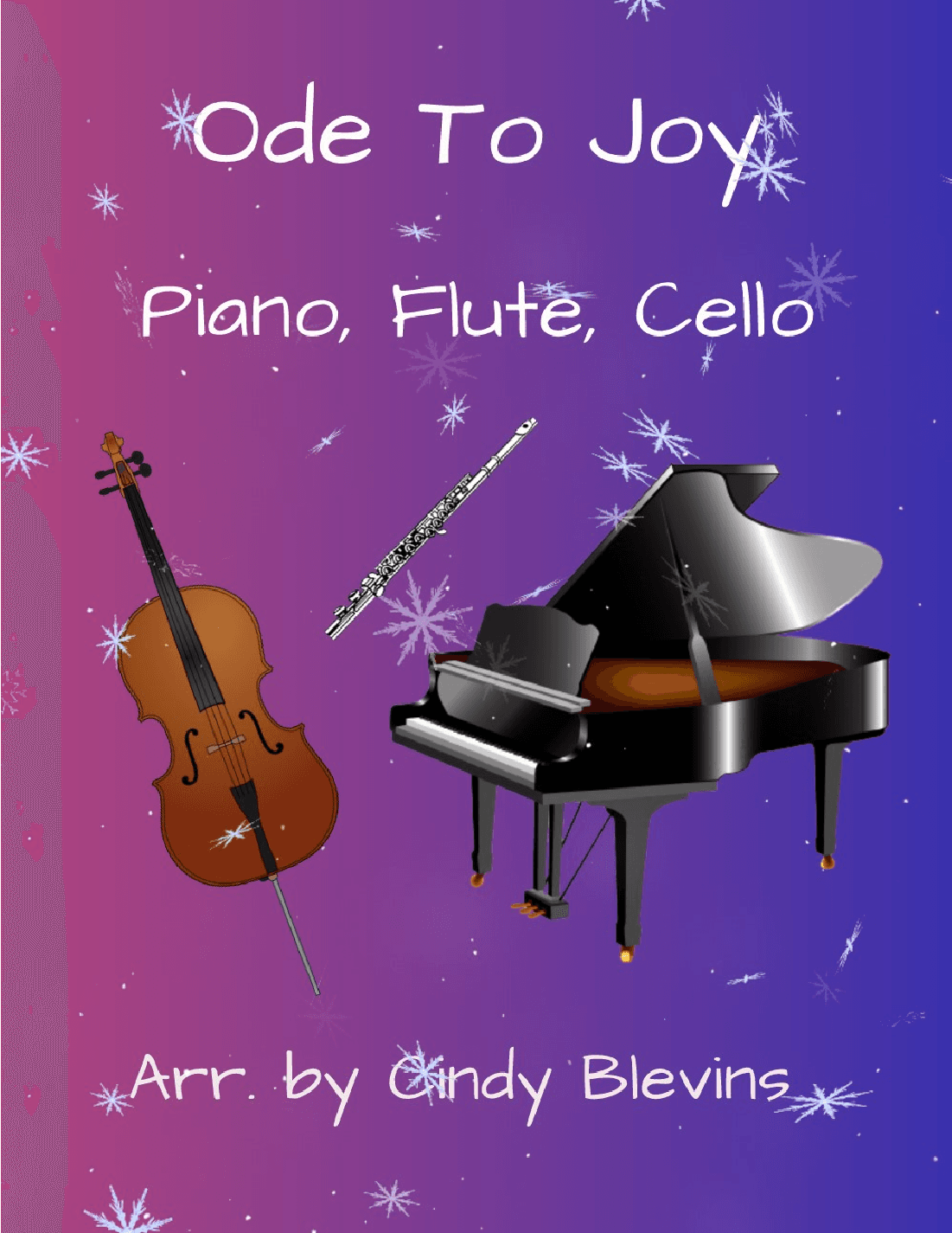 Ode to Joy, for Piano, Flute and Cello (arr. Cindy Blevins)