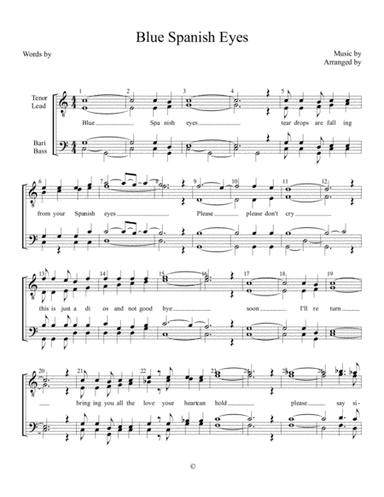 Spanish Eyes (arr. Nate Peplinski)