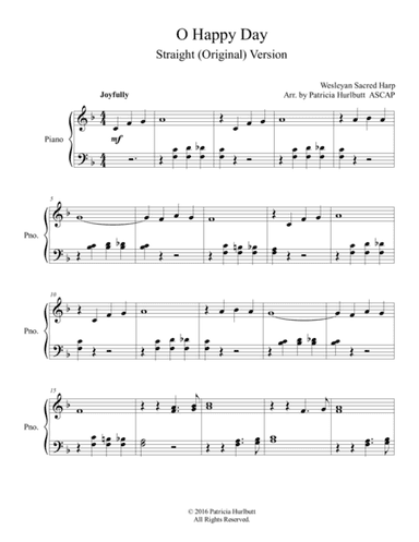 O Happy Day (Two Versions) (arr. Patricia Hurlbutt)