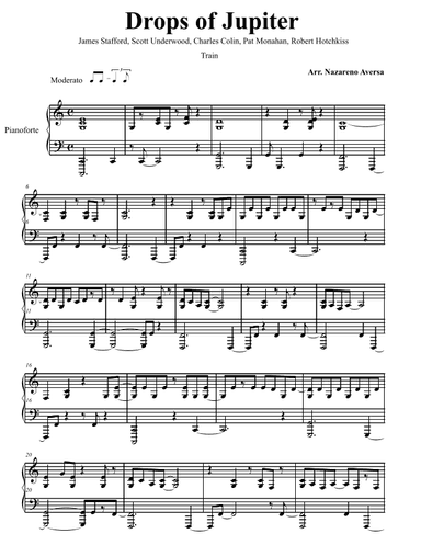 Drops Of Jupiter (tell Me) (arr. Nazareno Aversa)
