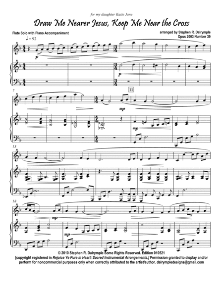Draw Me Nearer, Jesus Keep Me Near the Cross (arr. Stephen R Dalrymple)