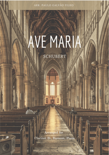 AVE MARIA - SCHUBERT - WIND PIANO TRIO (CLARINET, BASSOON & PIANO) (arr. Paulo Galvão Filho)