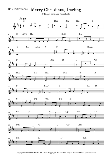Merry Christmas, Darling (arr. Fabio Eduardo de Oliveira)
