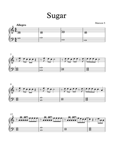 Sugar (arr. Piano Cosmos)