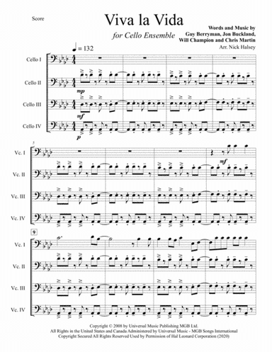 Viva La Vida (arr. Nick Halsey)