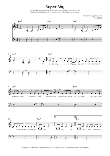 Super Shy (arr. Arr. Ed.CAL)