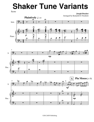 Shaker Tune Variants (arr. Kenneth D. Friedrich)