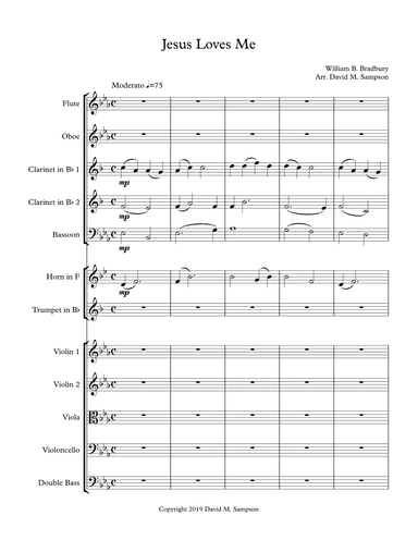 Jesus Loves Me (arr. David M. Sampson)