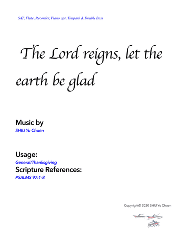 The Lord reigns, let the earth be glad