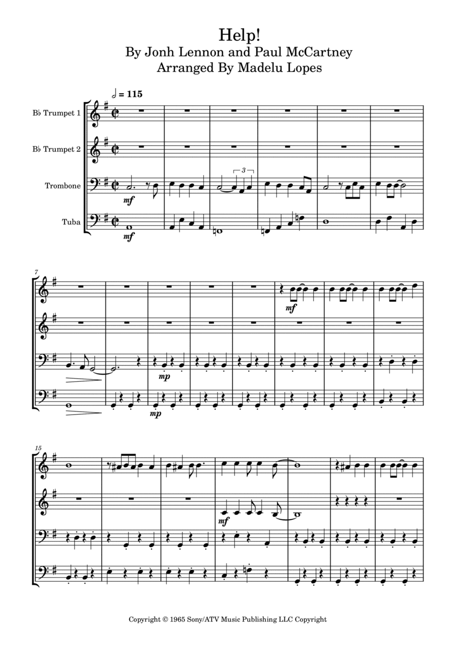 Help! (arr. Madelu Lopes)