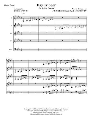 Day Tripper (arr. Corey Harvin)