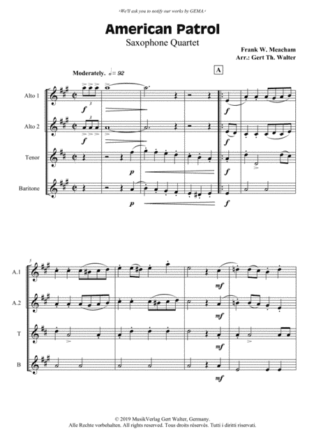 American Patrol (arr. Gert Th. Walter)