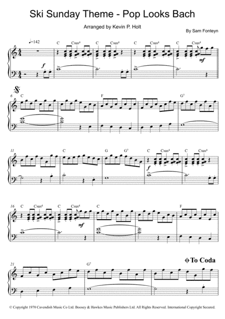 Pop Looks Bach (arr. Kevin P. Holt)