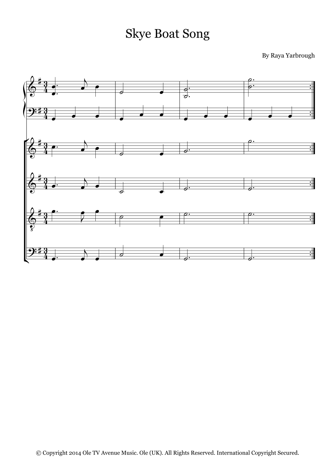 Skye Boat Song (arr. Fernanda Moura)
