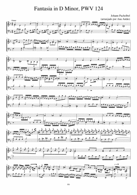 J. Pachelbel - Fantasia in D Minor (arr. Ana Antão)