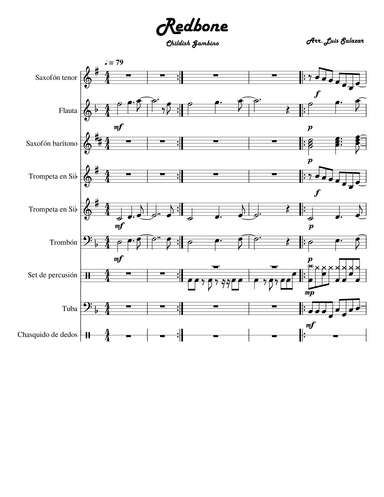 Redbone (arr. Luis Salazar)
