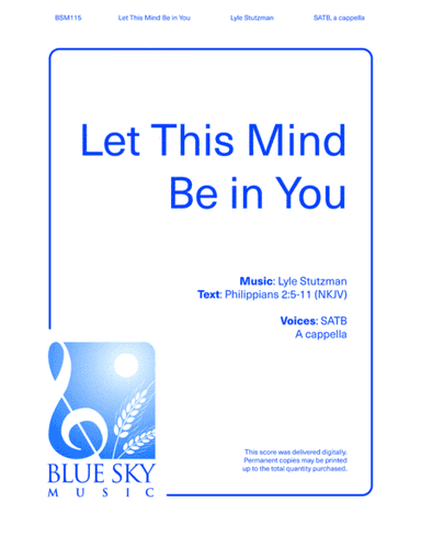 Let This Mind Be in You