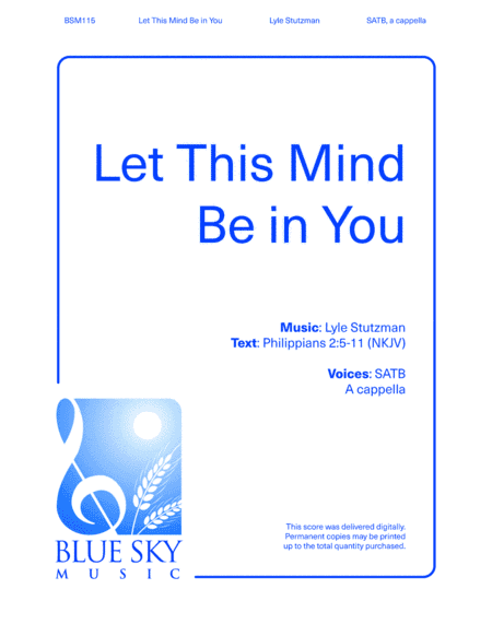 Let This Mind Be in You