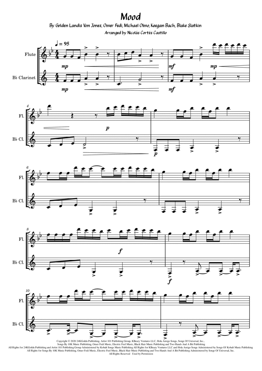 Mood (arr. Nicolás Cortés Castillo)