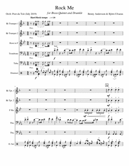 Rock Me (arr. M Huff & P du Toit)