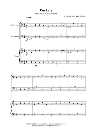 I'm Late (arr. Karen Gueiros)