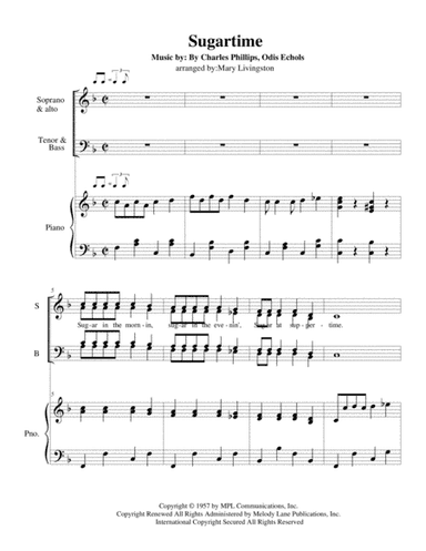 Sugartime (arr. Mary Livingston)