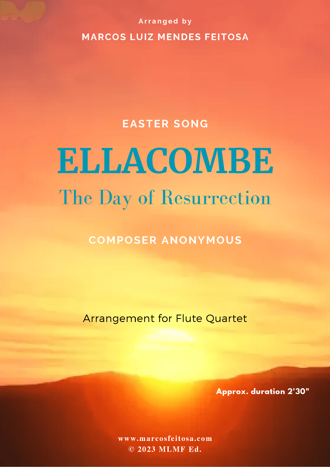 ELLACOMBE (The Day of Resurrection) - Flute Quartet (arr. MARCOS LUIZ MENDES FEITOSA)