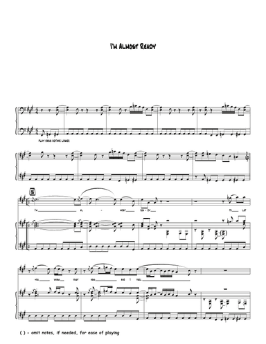 I'm Almost Ready (arr. Biegler)