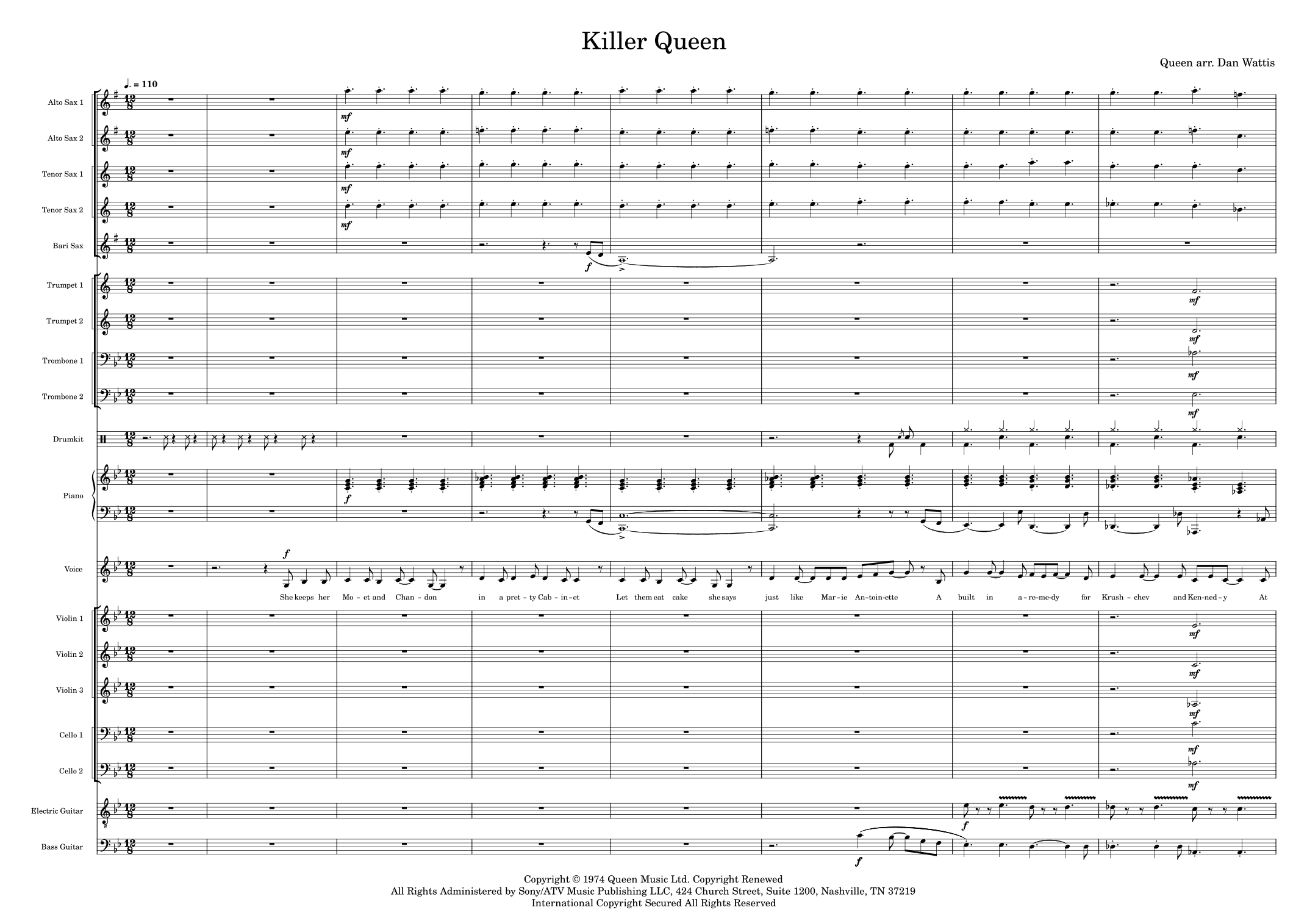 Killer Queen (arr. Dan Wattis)