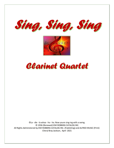 Sing, Sing, Sing (arr. Cheryl Bray Jackson)