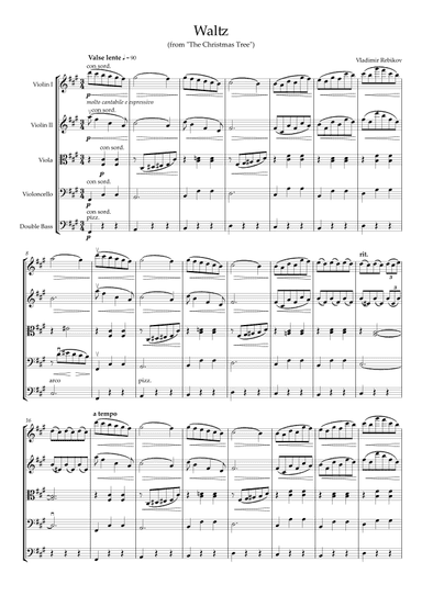 Waltz (from "The Christmas Tree") (arr. Y.A.)