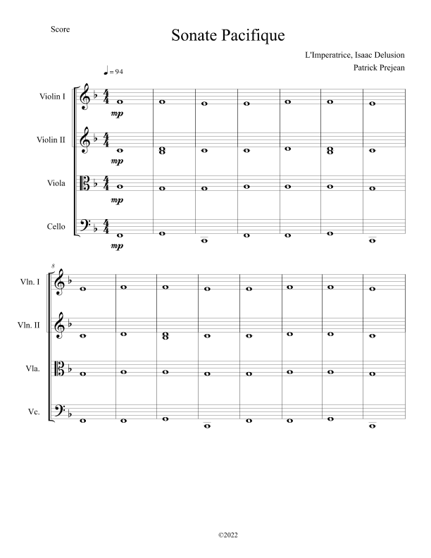 Sonate Pacifique (arr. Patrick Prejean)