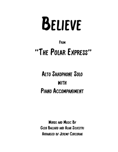 Believe (arr. Jeremy Corcoran)