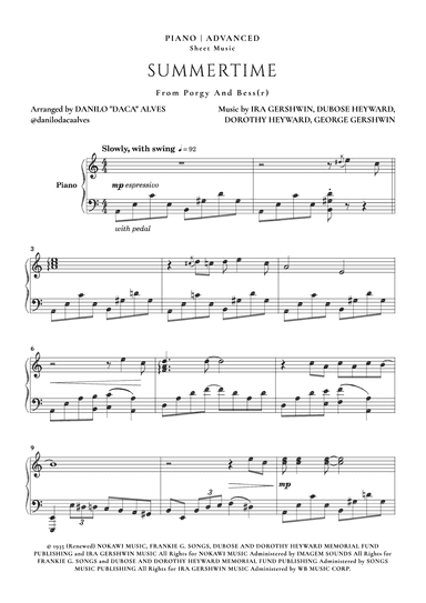 Summertime (arr. Danilo "Daca" Alves)