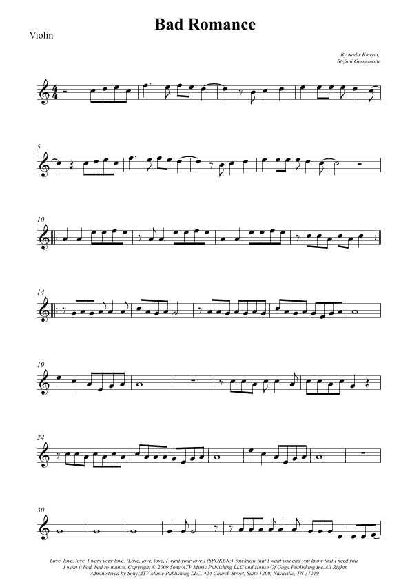 Bad Romance (arr. Wesley S. SIlva)