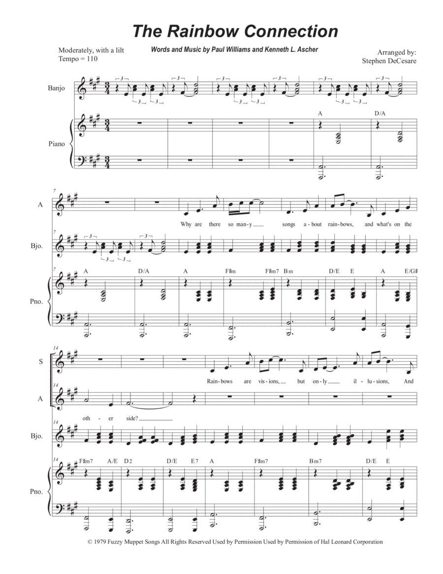 The Rainbow Connection (arr. Stephen DeCesare)