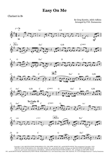 Easy On Me (arr. P.H. Damasceno)