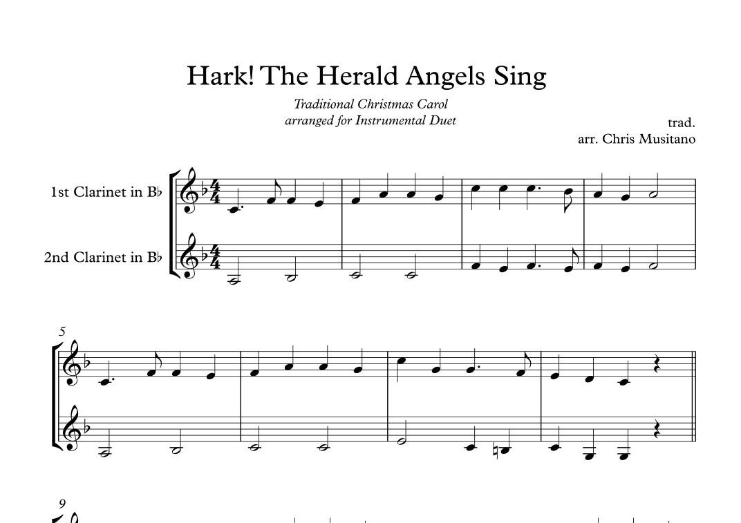 Hark! The Herald Angels Sing (arr. Chris Musitano)