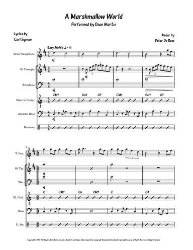 A Marshmallow World (arr. David Lartey)