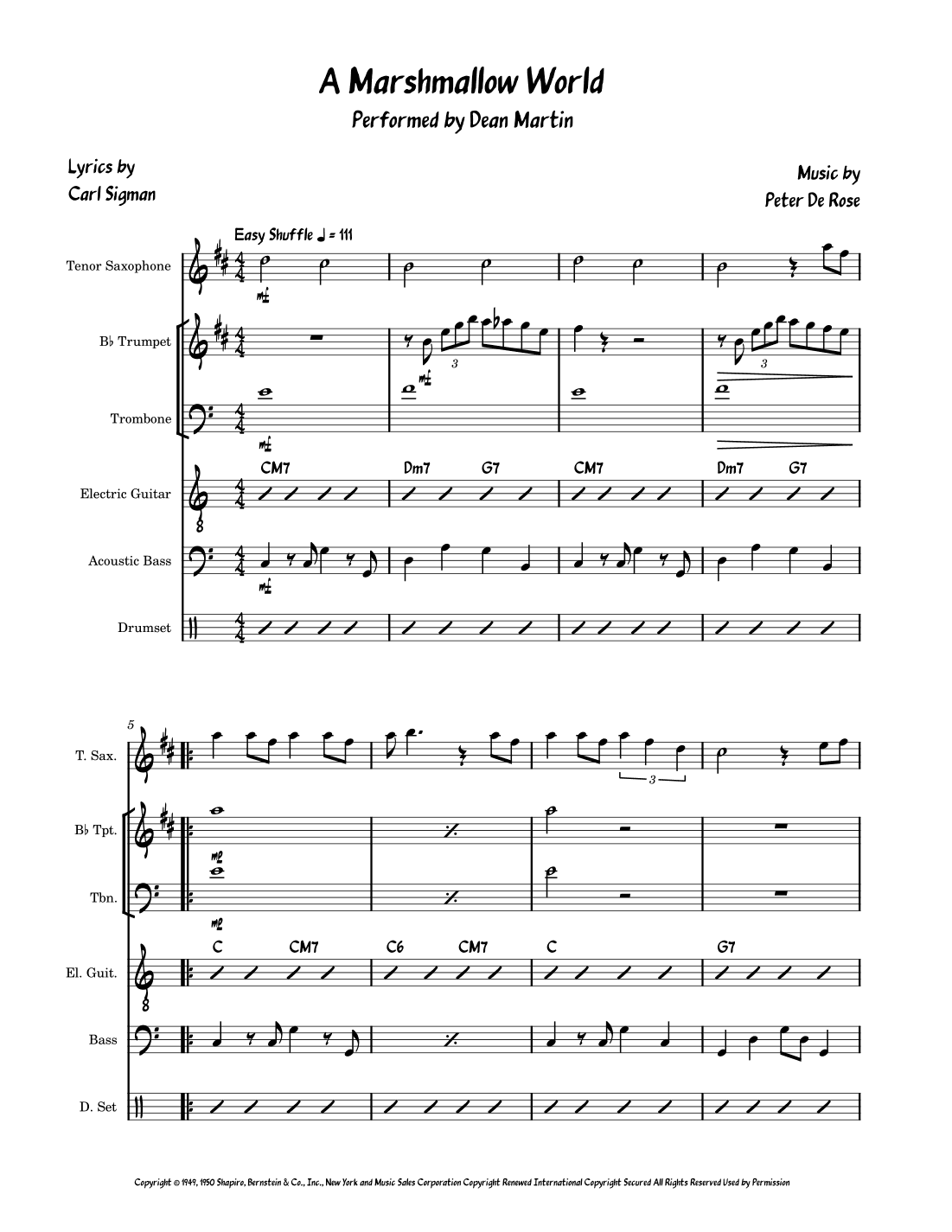 A Marshmallow World (arr. David Lartey)