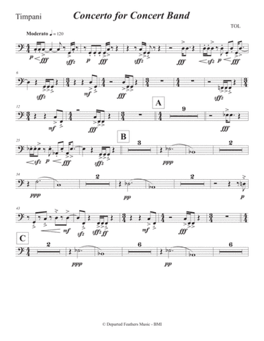 Concerto for Concert Band (2011) Timpani