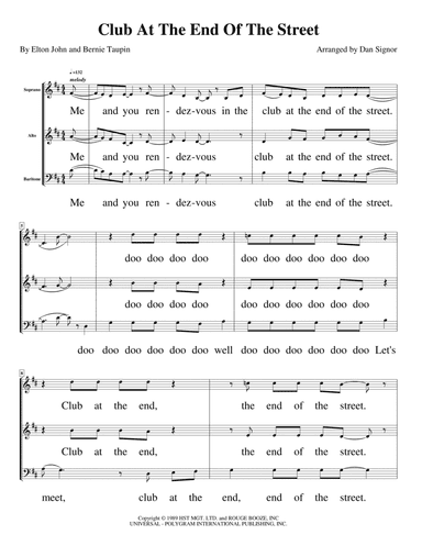 Club At The End Of The Street (arr. Dan Signor)